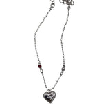 SWAROVSKI CRYSTAL HEART BRACELET SILVER
