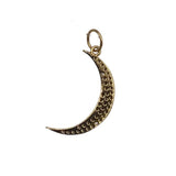 CRYSTALS HALF MOON JEWELRY GOLDTONE