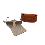 TORY BURCH W/CASE OVERSIZED FRAMES SUNGLASSES/READERS GOLD