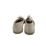 MICHAEL KORS LOGO SNEAKER ESPADRILLE CANVAS SHOES BEIGE CREAM 8.5