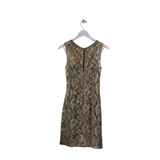 AIDAN MATTOX JEWEL SLEEVELESS DRESS GOLD 2