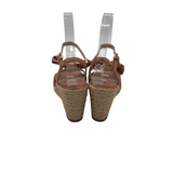 NWT$385 ESPADRILLE SANDAL DESIGNER SHOES ROSEGOLD 6.5