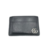 GUCCI LEATHER CREDIT CARD HOLDER LUXE WALLET BLACK