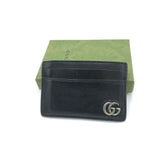 GUCCI LEATHER CREDIT CARD HOLDER LUXE WALLET BLACK
