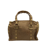 HAMMITT LEATHER SATCHEL HANDBAG TAN