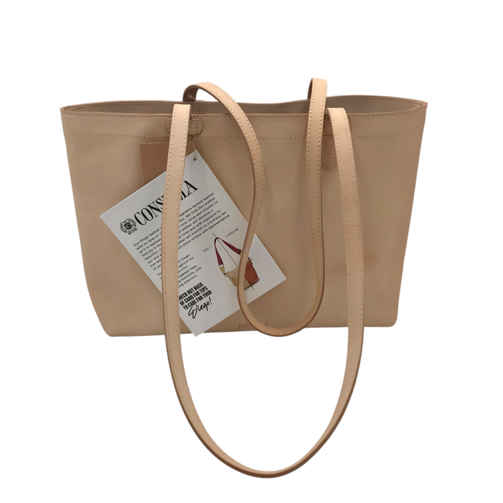 CONSUELA NWT $580 DIEGO TOTE HANDBAG TAN