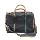 CONSUELA NWT$365 JET SETTER LUGGAGE BLACK PURPLE