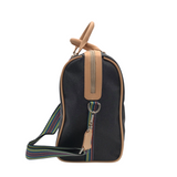 CONSUELA NWT$365 JET SETTER LUGGAGE BLACK PURPLE