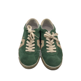 RET$239 SUEDE SNEAKER SHOES GREEN CREAM 6