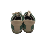 RET$239 SUEDE SNEAKER SHOES GREEN CREAM 6