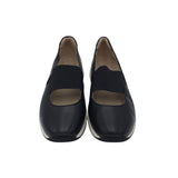 VIONIC LEATHER MARY JANE SNEAKERS SHOES BLACK 7.5
