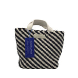 NWT$125 MINI TOTE HANDBAG WHITE BLACK
