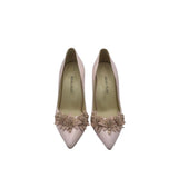 SARAH FLINT RET$495 FLORAL PUMP DESIGNER SHOES PINK 36.5