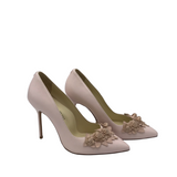 SARAH FLINT RET$495 FLORAL PUMP DESIGNER SHOES PINK 36.5