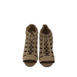 MICHAEL MICHAEL KORS SUEDE HEEL SHOES TAN 9M