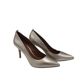 COACH POINT TOE PUMP SHOES GOLD 8.5