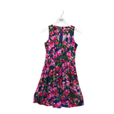 MILLY FLORAL SLEEVELESS DESIGNER DRESS BLUE PINK 0