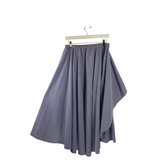 CAROLINE CONSTAS HI LOW GINGHAM DESIGNER SKIRT BLUE WHITE MEDIUM