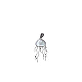 RET$117 .925 JELLYFISH PENDANT JEWELRY MOTHER OF PEARL