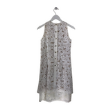 WORTH NEW YORK MESH SLEEVELESS DESIGNER DRESS WHITE 2