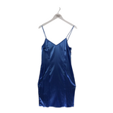 WORTH NEW YORK SLIP DESIGNER DRESS BLUE 4