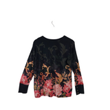 JOHNNY WAS NWT$160 LONG SLEEVE DESIGNER TOP NAVY PINK LARGEP