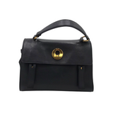 YSL MUSE TWO SATCHEL LUXE HANDBAG BLACK
