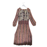 ARATTA SILENT JOURNEY MAXI PRINT LONG SLEEVE DESIGNER ACCESSORIES BLACK MULTI LARGE