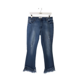 FOR THE REPUBLIC FRINGE TRIM JEANS BLUE 10