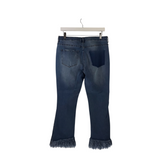 FOR THE REPUBLIC FRINGE TRIM JEANS BLUE 10