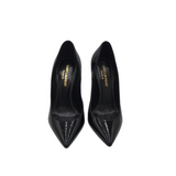 YSL OPYUM PATENT LEATHER PUMPS LUXE SHOES BLACK 35