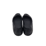 TORY BURCH LEATHER BALLET FLAT DESIGNER SHOES NAVY 7.5