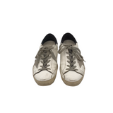 GOLDEN GOOSE RET$580 LACE UP SNEAKER DESIGNER SHOES WHITE GREY 36