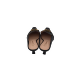 MATISSE RET$140 CROC EMBOSSED MULE SHOES BLACK 9M