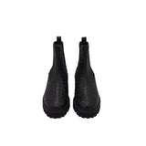 WOVEN COMBAT BOOT DESIGNER SHOES BLACK 38