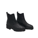WOVEN COMBAT BOOT DESIGNER SHOES BLACK 38