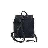 MONOGRAM DRAWSTRING BACKPACK BLACK