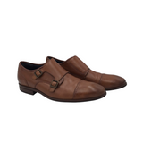 COLE HAAN RET$109 DOUBLE MONKSTRAP MEN SHOE BROWN 12M