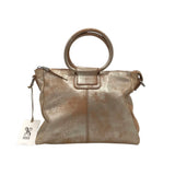 HOBO NWT$328 METALLIC SATCHEL W/CROSSBODY HANDBAG GOLD