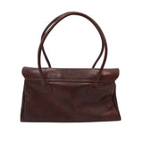 CLAUDIA FIRENZE RET$270 LEATHER SATCHEL HANDBAG BROWN
