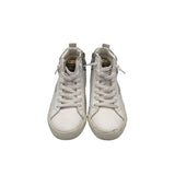 VINTAGE HAVANA RET$140 GLITTER HIGH TOP SNEAKER SHOES WHITE SILVER 7