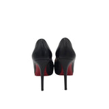 CHRISTIAN LOUBOUTIN NEW SIMPLE 120 KID PUMP w/ LUXE SHOES BLACK 38.5