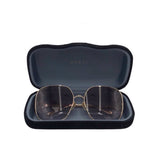 GUCCI GG SQ. METAL FRAME w/ CASE 1323S LUXE SUNGLASSES GOLD