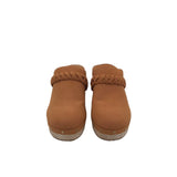 J. CREW WOODEN CLOG SHOES CAMEL 8.5