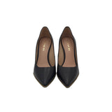 COACH RET$195 LEATHER PUMP SHOES BLACK GOLD 8.5B