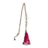 LILLY PULITZER TASSEL CHAIN NECKLACE JEWELRY PINK GOLD