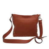 VALENTINO ROCKSTUD MESSENGER LUXE HANDBAG ORANGE