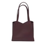RET$139 FAUX LEATHER SHOULDER HANDBAG BURGUNDY