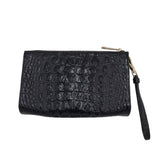 BRAHMIN WRISTLET CROC HANDBAG BLACK