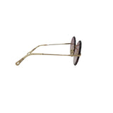 CHLOE SCALLOPED ROUND FRAME CE142S LUXE SUNGLASSES GOLD